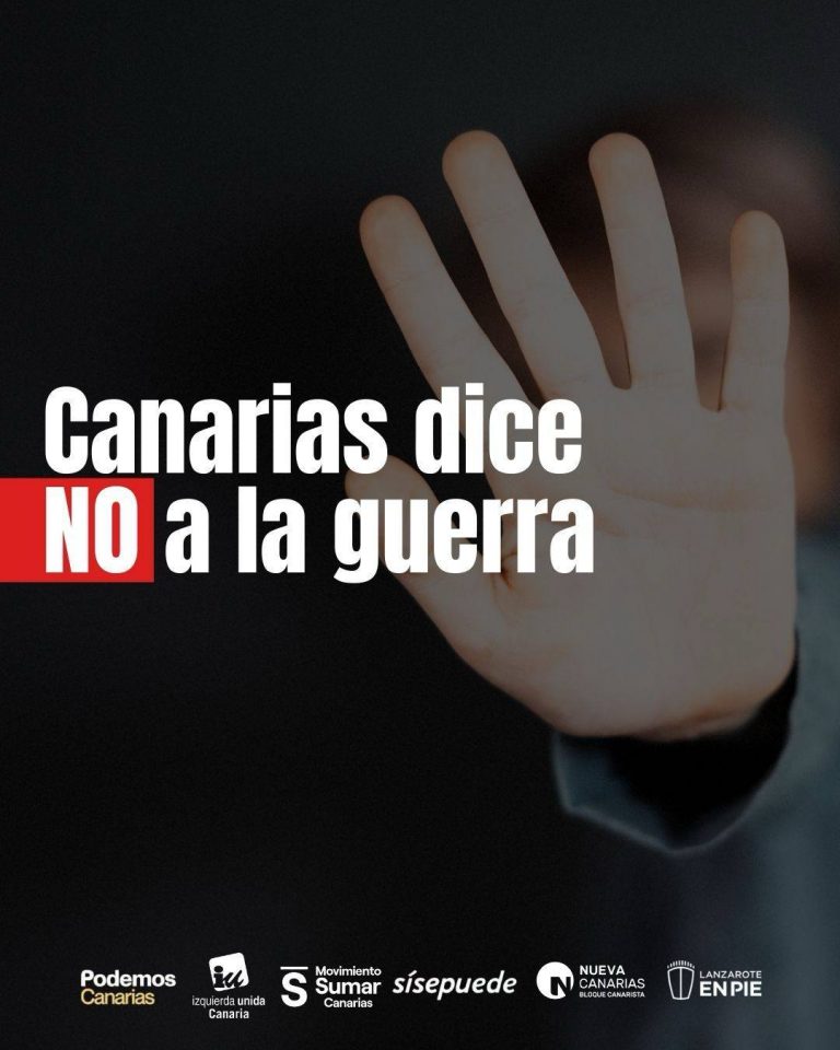 ¡NO A LA GUERRA! COMUNICADO CONJUNTO DE LAS ORGANIZACIONES DE IZQUIERDA DE CANARIAS